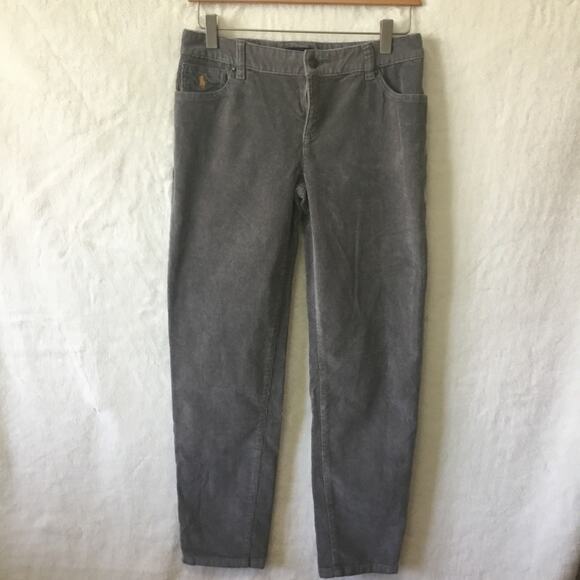Ralph Lauren Girl Gray Suede Jeans - Picture 1 of 11
